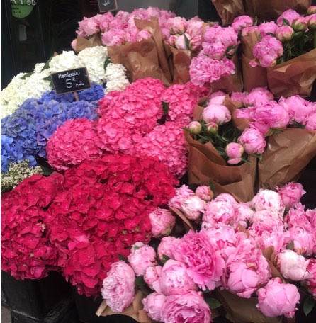 Flowers for sale in Paris
